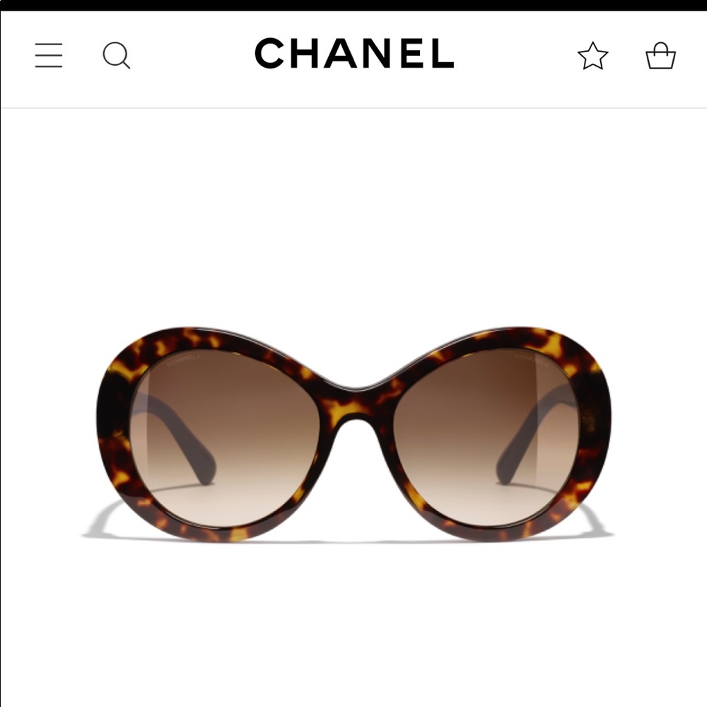 Chanel oval sunglasses
